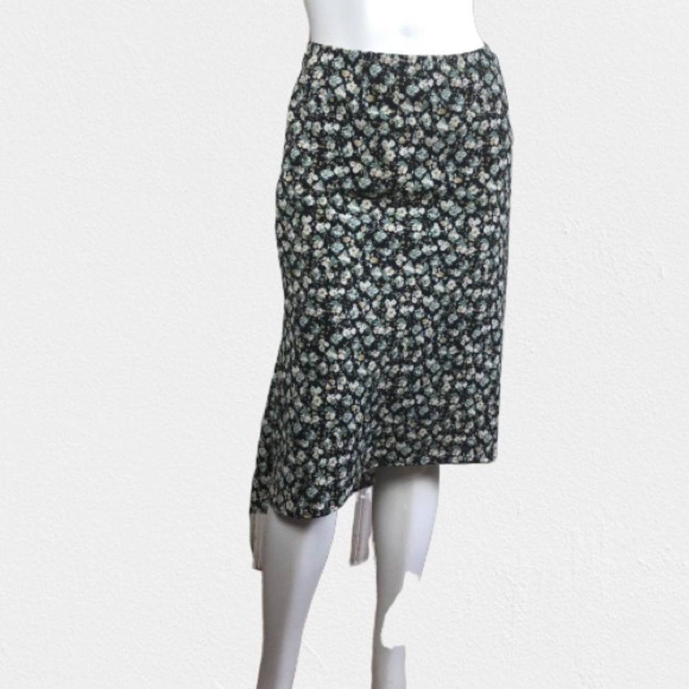 VintageBlue Floral High-Low Skirt Size 5